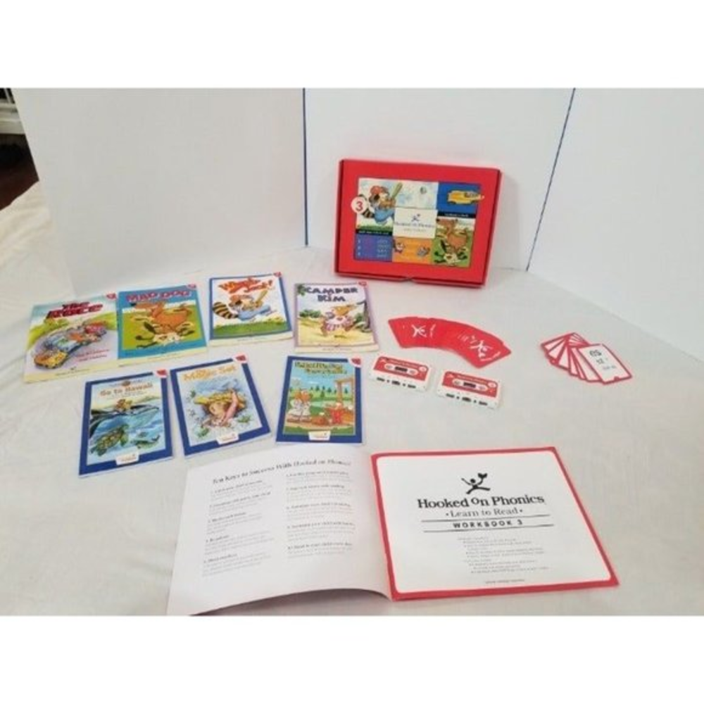 Hooked on Phonics Learn to Read‎ Level 3 program books CDs cards workbook